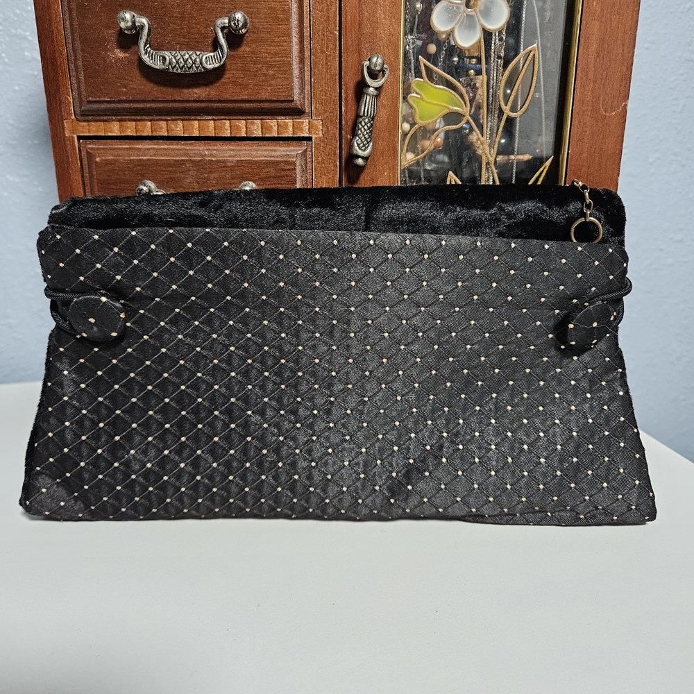 Vintage‎ Reversible Black Clutch Purse